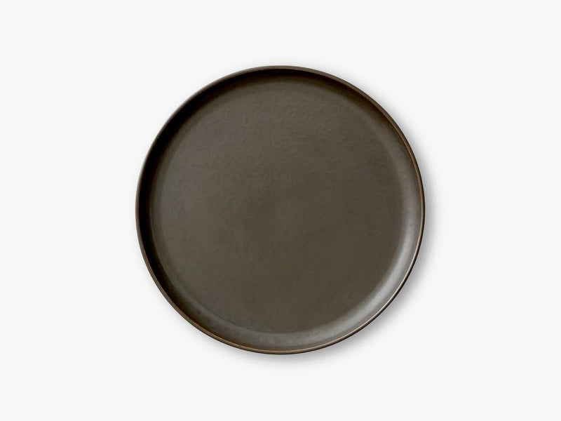 New Norm Lunch Plate, Ø23 cm, Dark Glazed