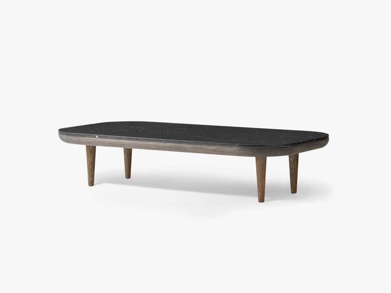 Fly table SC5 smoked oak - Honed Nero Marquina