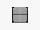 WIRE box, 4 shelves, black,