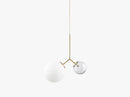 Twice Lampe, Opal/Grey