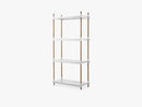 Frame Reolsystem Komplet Basisenhed 204 Cm, Teak, White