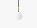 TR Bulb, Pendant, Brushed Brass w Shiny Bulb