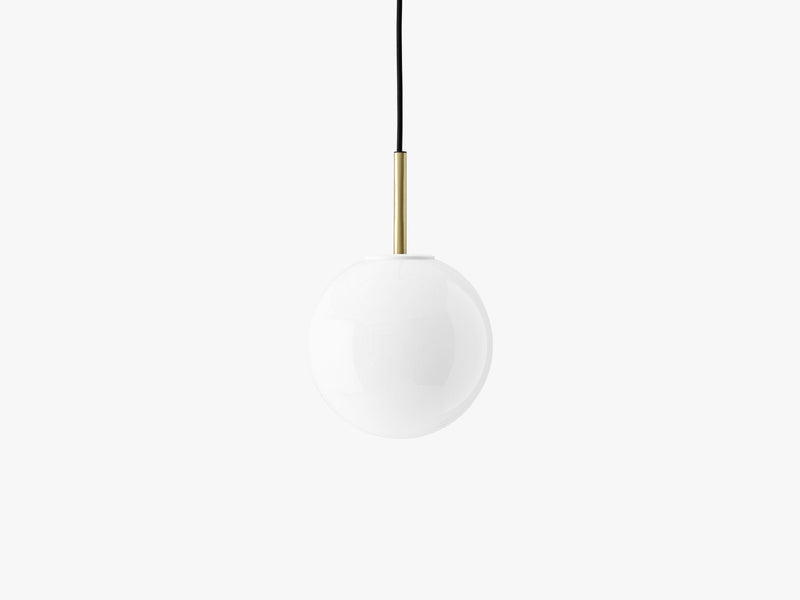 TR Bulb, Pendant, Brushed Brass w Shiny Bulb