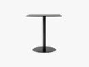 Harbour Column Dining Table 60x70 - Black Painted Oak Veneer with Black Base