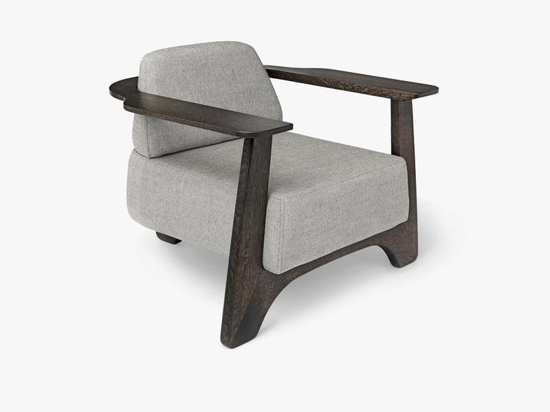 Legacy Armchair, Sirka Grey Stained Oak & Molly Textile