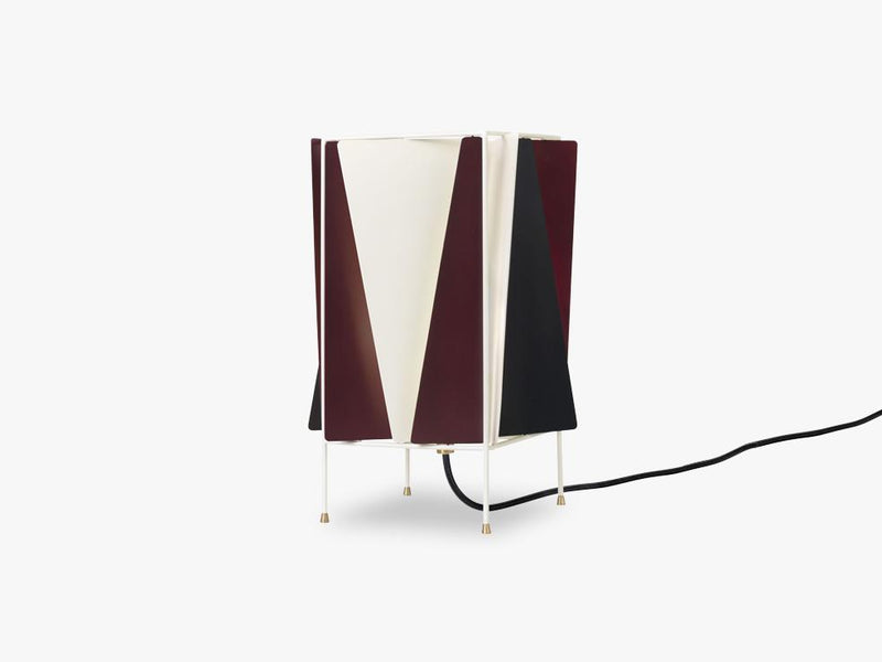 B-4 Table Lamp, Wine Red Semi Matt