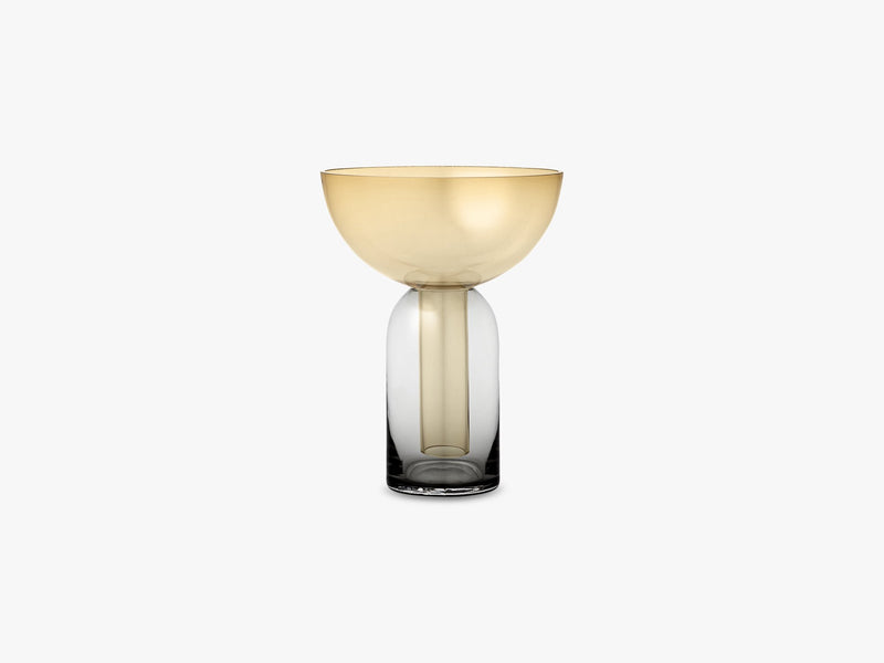 TORUS vase black/gold, one size