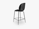 Beetle Counter Chair - Un-upholstered - 64 cm Conic Black base, Black shell