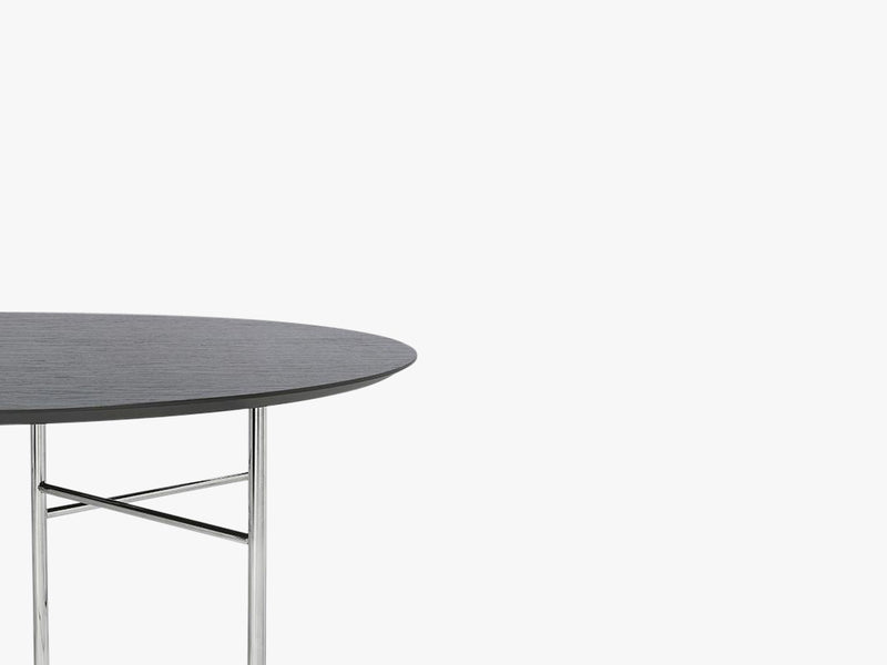 Mingle Table Top Round Ø130 Veneer, Black