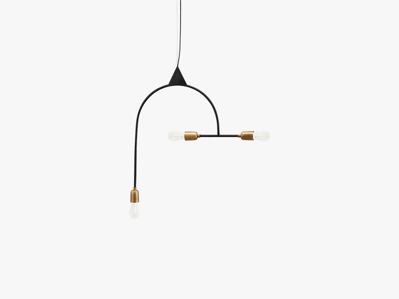 Lampe, Arch, Sort/Messing