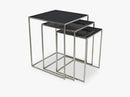 Bord Freja, Nickel/Deep Forest , W40Xl40Xh50Cm
