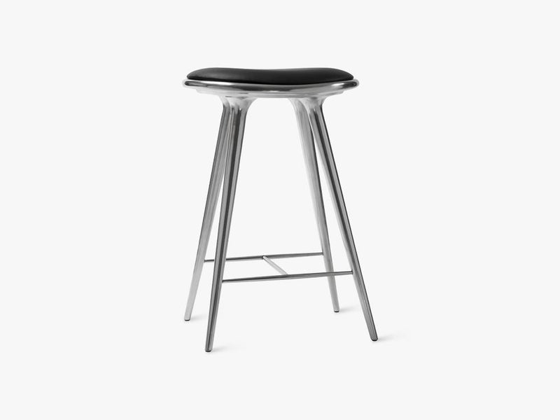 High Stool H69, Partly recycled Aluminium