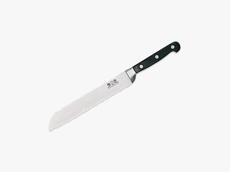 Pluton brødkniv stål/sort, L20cm