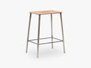Adam Stool H50, Raw Steel Leather