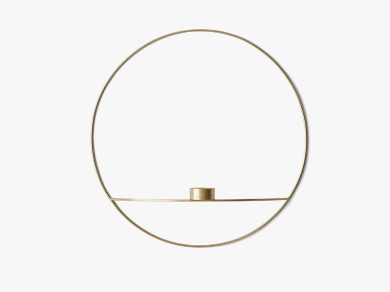 POV Circle, Tealight Candleholder, L, Brass