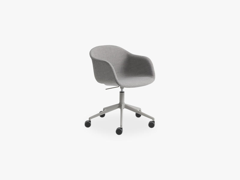 Fiber Armchair - Swivel Base W Castors & Gas Lift