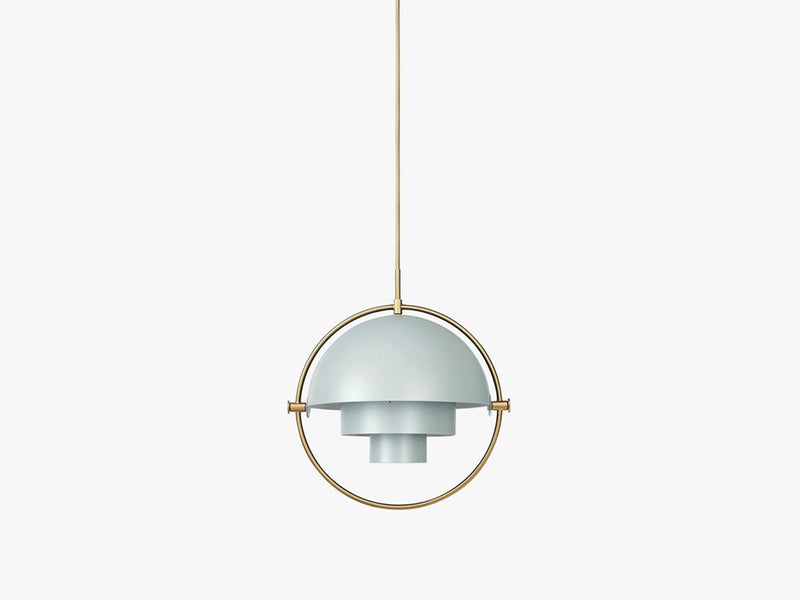 Multi-Lite Pendant - Ø36 - Brass Base, Sea Grey