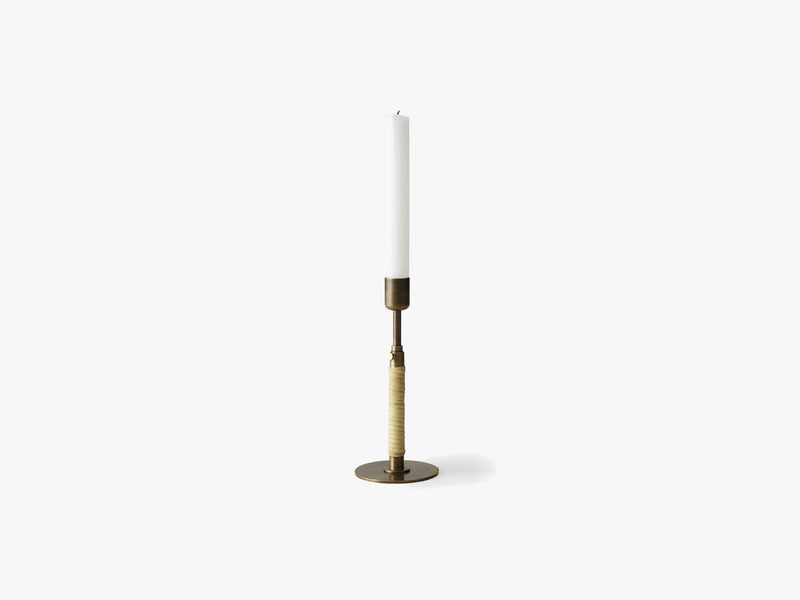 Duca Candleholder, Bronzed Brass