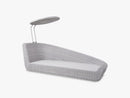 Savannah Daybed Venstre Modul, White Grey