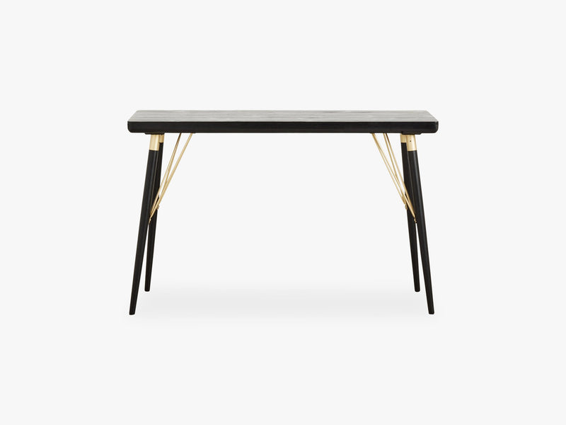 Console table, black wood