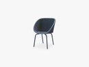 Peacock Stol M/Aluminium Ben - Stabelbar, Midnight/Dusty Blue