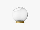 GLOBE vase w stand, Black/Gold