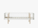 Wood Sofaseng, hvid/eg 207x97x69 cm