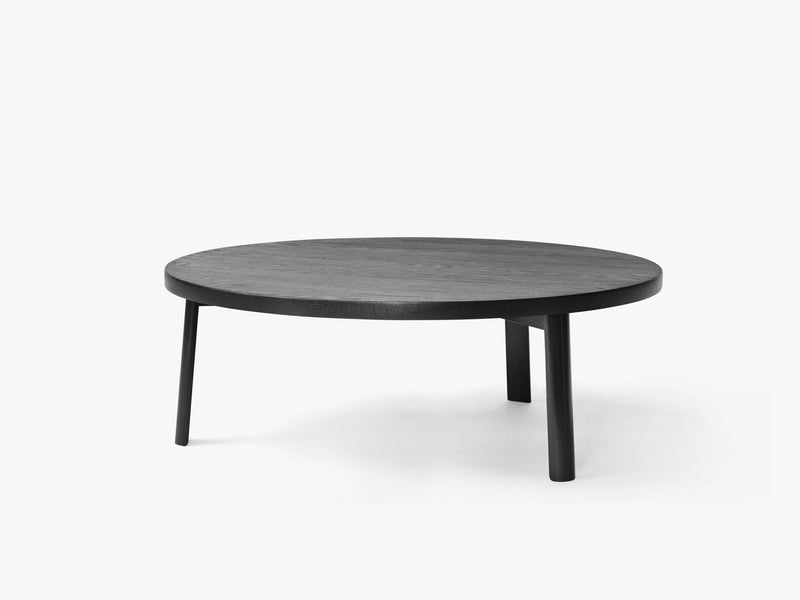 Ease Lounge Table Ø90, H33 Oak Black