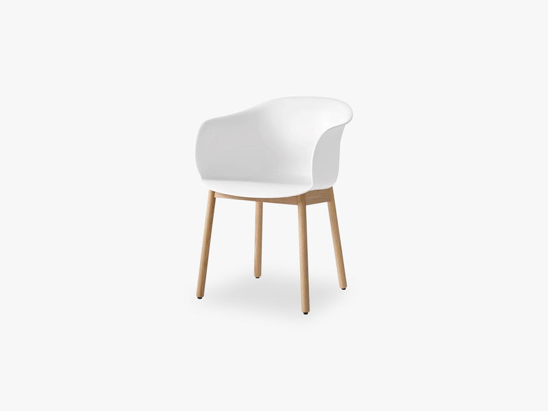 Elefy Chair JH30 White, Oak base