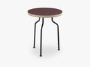 Modern Line Side Table, Burgundy