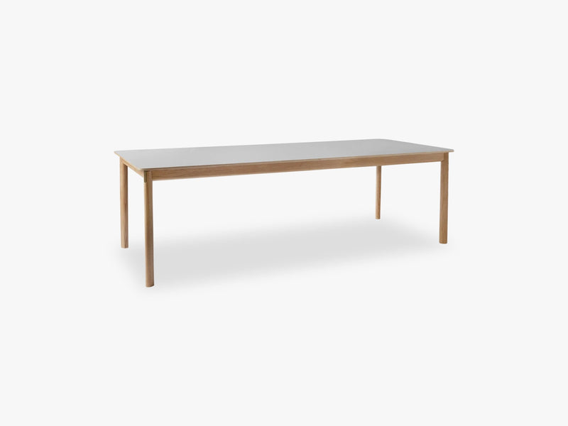 Patch Table HW2, Nano Laminate Fenix Beige Arizona 0748/ White oiled oak/ Brass fittings