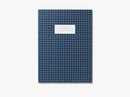 Large notebook, check dark blue