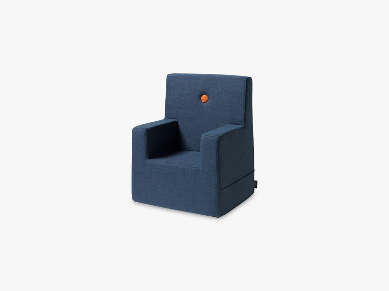 KK Kids Chair XL, Dark blue w orange