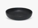 Aya Bowl Low 19cm, matt rustic black