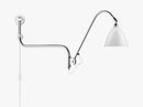 Bestlite BL10 Wall Lamp - Ø16 - Crome Base, Matt White