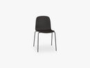 Visu Chair - Tube Base - Wood Shell, Black/Black