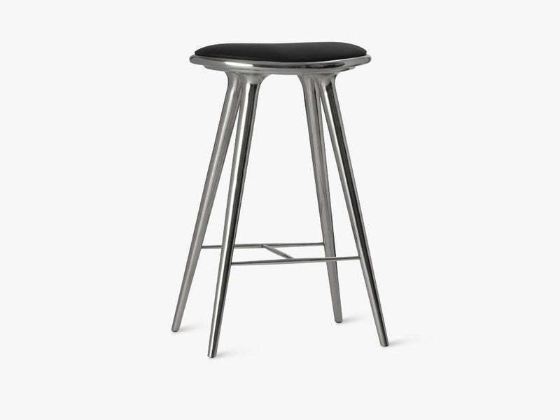 High Stool H74, Partly Recycled Aluminium