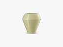Rimm vase, tall, dusty yellow