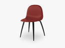 3D Dining Chair - Un-upholstered Black Stained Beech base, Shy Cherry shell