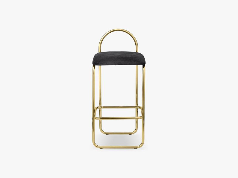 ANGUI bar chair low, gold/anthracite