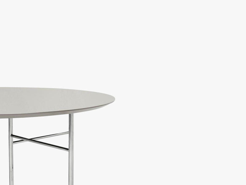 Mingle Table Top Round Ø130 Lino, Light Grey