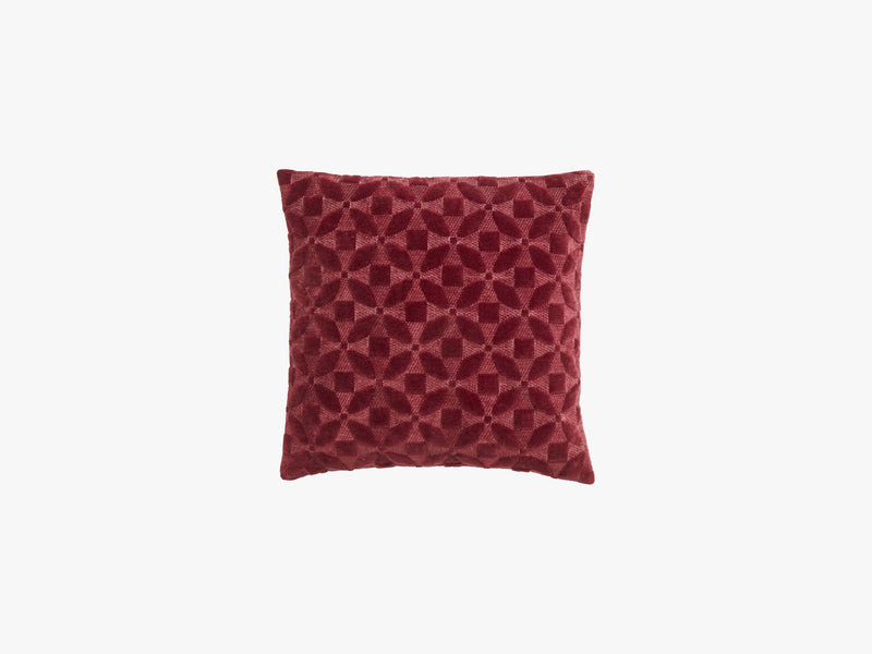 Cushion cover, burgundy velvet