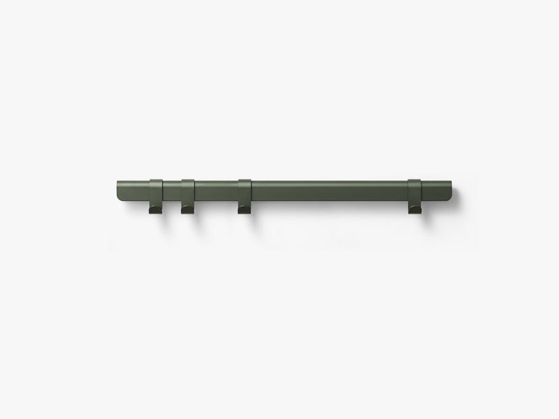 Hug Coat Rack 90cm, Dark Green/4 Hooks