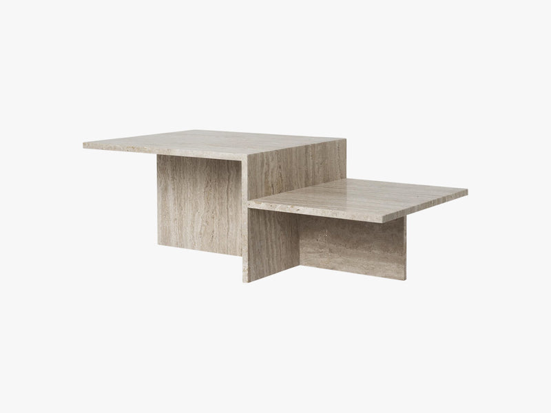 Distinct Coffee Table, Travertine