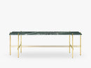 TS Console - 1 rack Brass base, marble green top