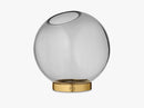 GLOBE vase w Stand, medium, black