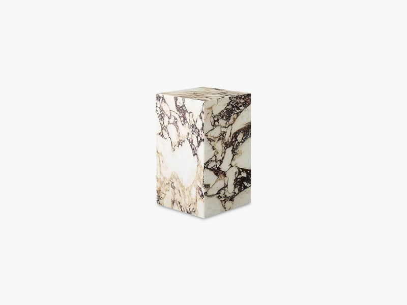 Plinth Tall, Rose Marble