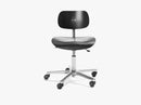 S197R Office Chair, Stained Black