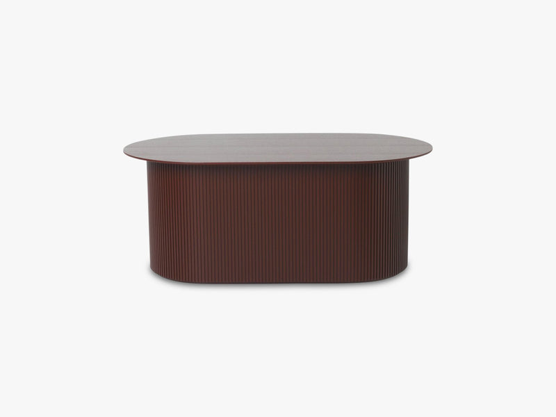 Podia Table Oval, Red Brown