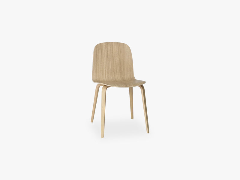 Visu Chair - Wood Base - Wood Shell, Oak